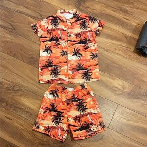 Sunset Palm Kids Pajama Set